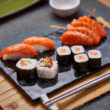 Salmón variado 8 piezas + 100 g de sashimi variado